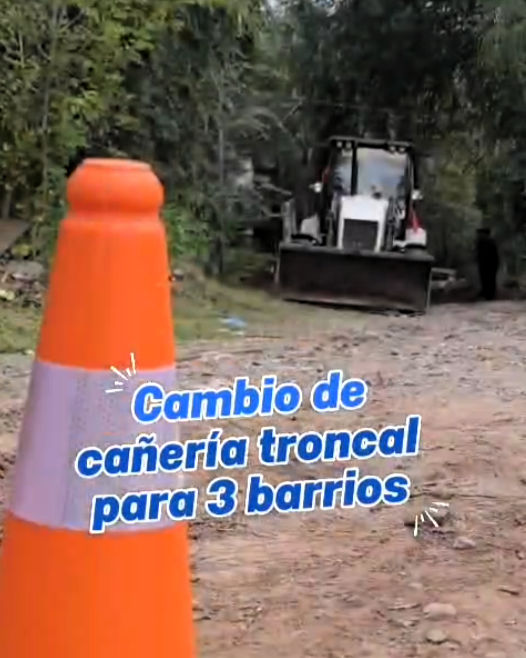 Cambio de cañería troncal para tres barrios